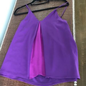 Alice and Olivia Purple Tank blouse